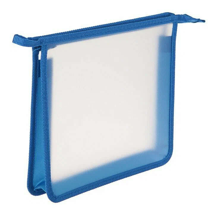 Папка А5 на молнии прозрачная